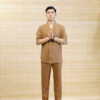 Bộ Nam Bà Lai Vải Linen Màu Nâu Đất, Nhiều Size