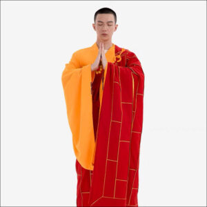 Áo Cà Sa - Áo Tùy Y 25 Điều Màu Đỏ, Nhiều Size