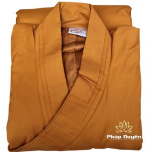 Alternative view of Áo Tràng Mùa Đông Dày 2 Lớp Dùng Cho Tăng Ni, Áo Tràng Áo Hậu Pháp Phục Mùa Đông Cho Quý Thầy Tăng Ni